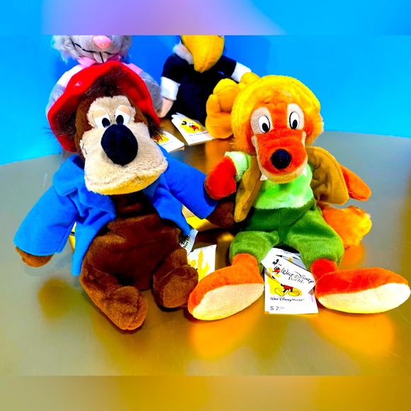 WALT DISNEY NWT 90s SPLASH MOUNTAIN CHARACTERS BRER RABBIT, FOX, BEAR & VULTURE - Picture 5 of 16